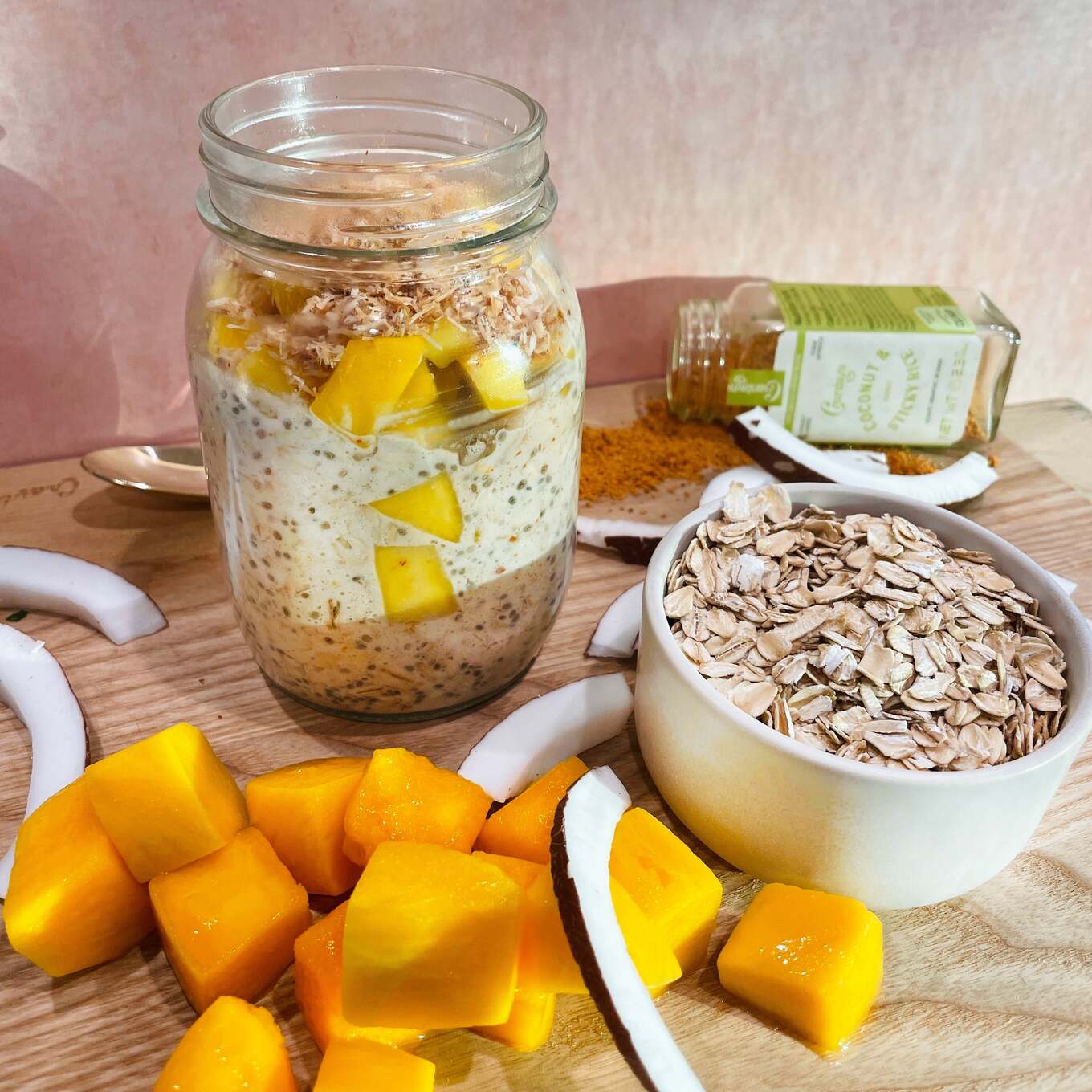 Coconut & Mango Overnight Oats